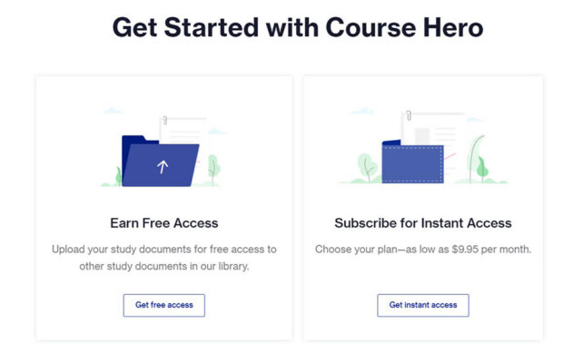 Bắt đầu với Coursehero