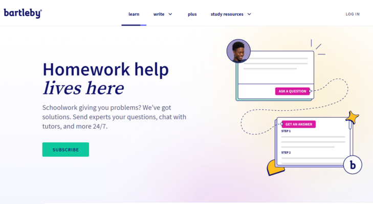 Tính năng của công cụ Bartleby Learning