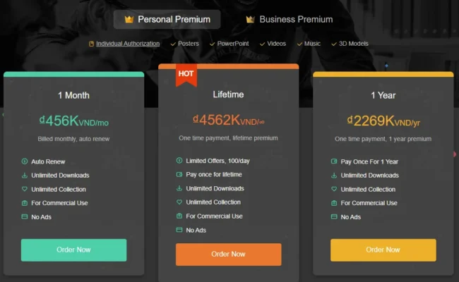 Tài khoản PikBest Premium