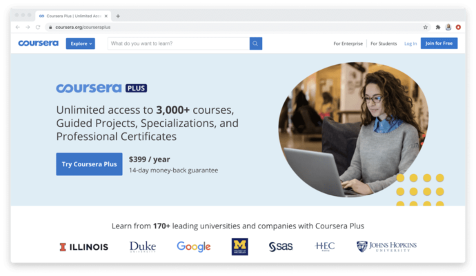 Học tập và nhận chứng chỉ từ Coursera
