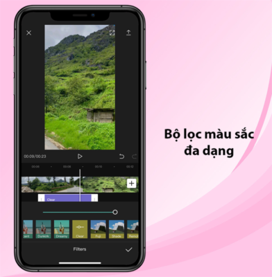 Bộ lọc màu sắc đa dạng