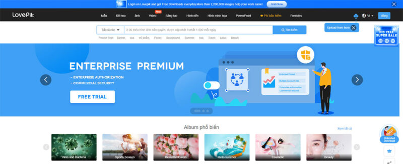 tài khoản Lovepik 