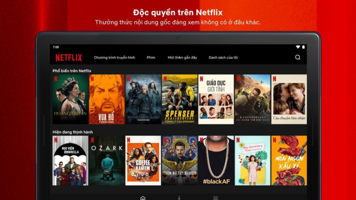 tính năng của Netflix