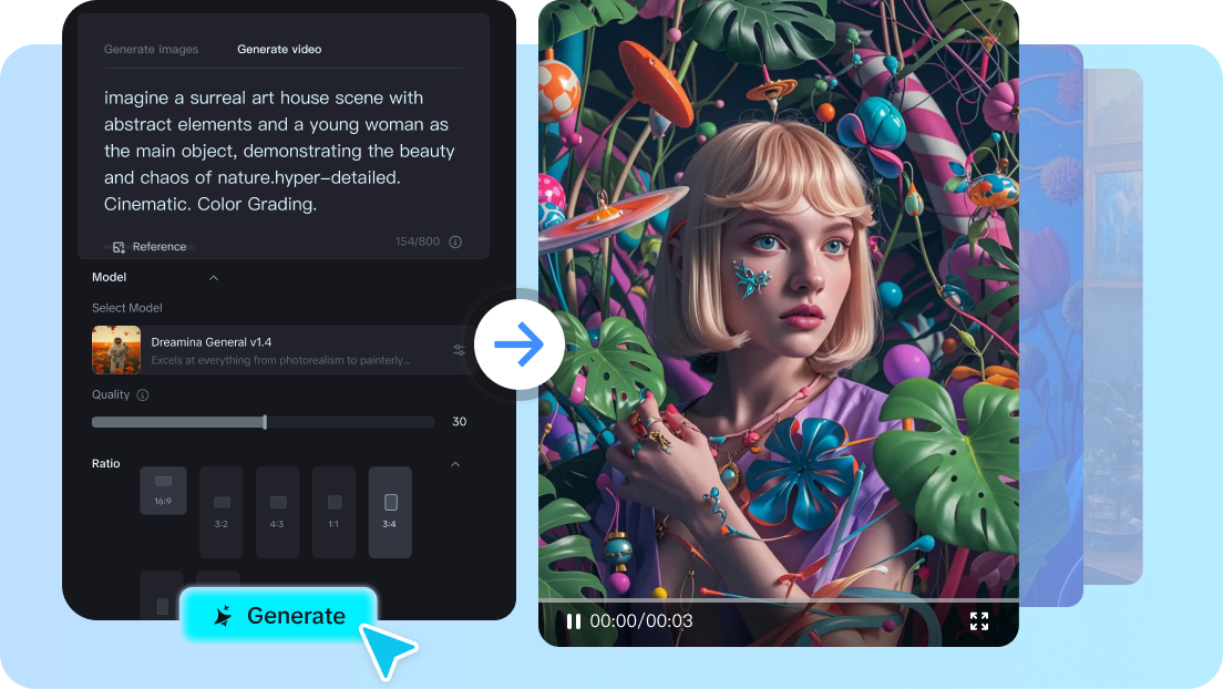 Dreamina tạo ảnh aesthetic
