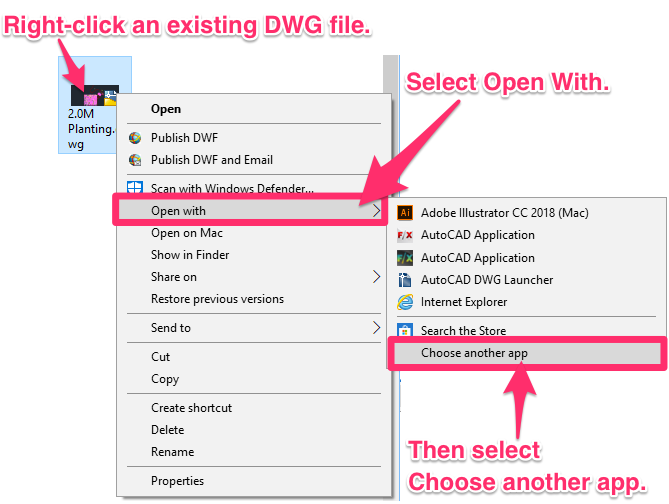 Lỗi không mở được file DWG