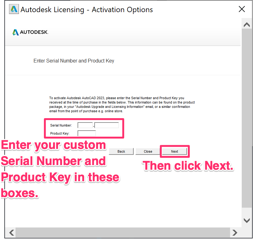 Kích hoạt AutoCAD