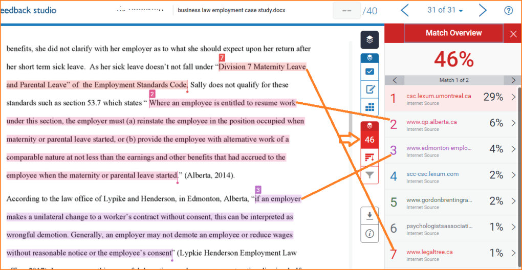 Độ chính xác của Turnitin