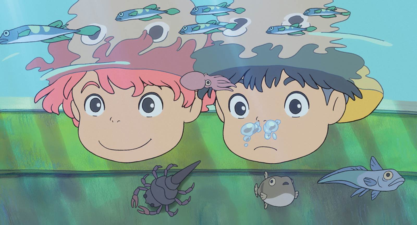 hoạt hình vẽ tay Ponyo đẹp mắt