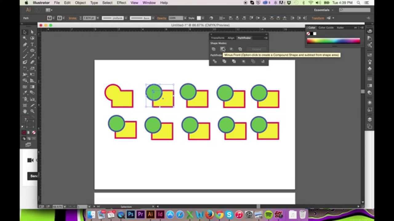 The Pathfinder Tool in Illustrator CS6/CC