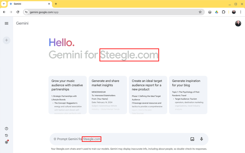 Re: using Gemini with in workspace - Google Cloud Community