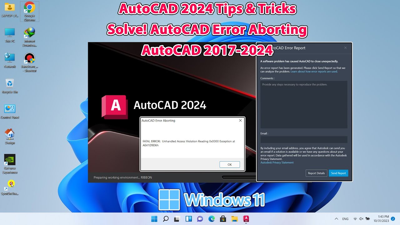 meo phong tranh autocad error