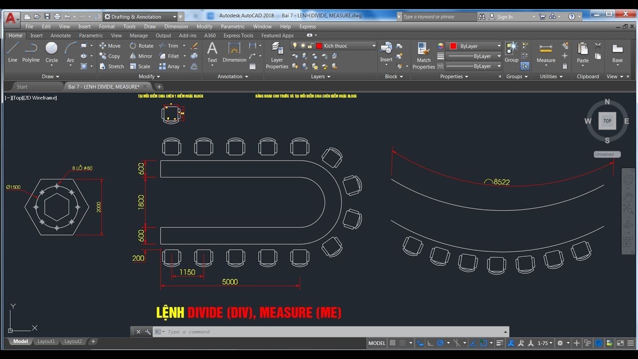 Ứng dụng chia ô trong bản vẽ CAD