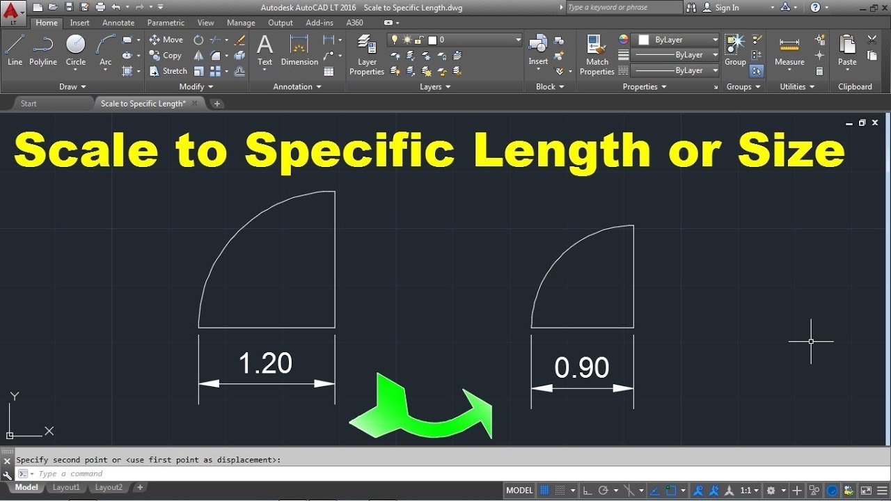 Giới thiệu lệnh Scale AutoCAD