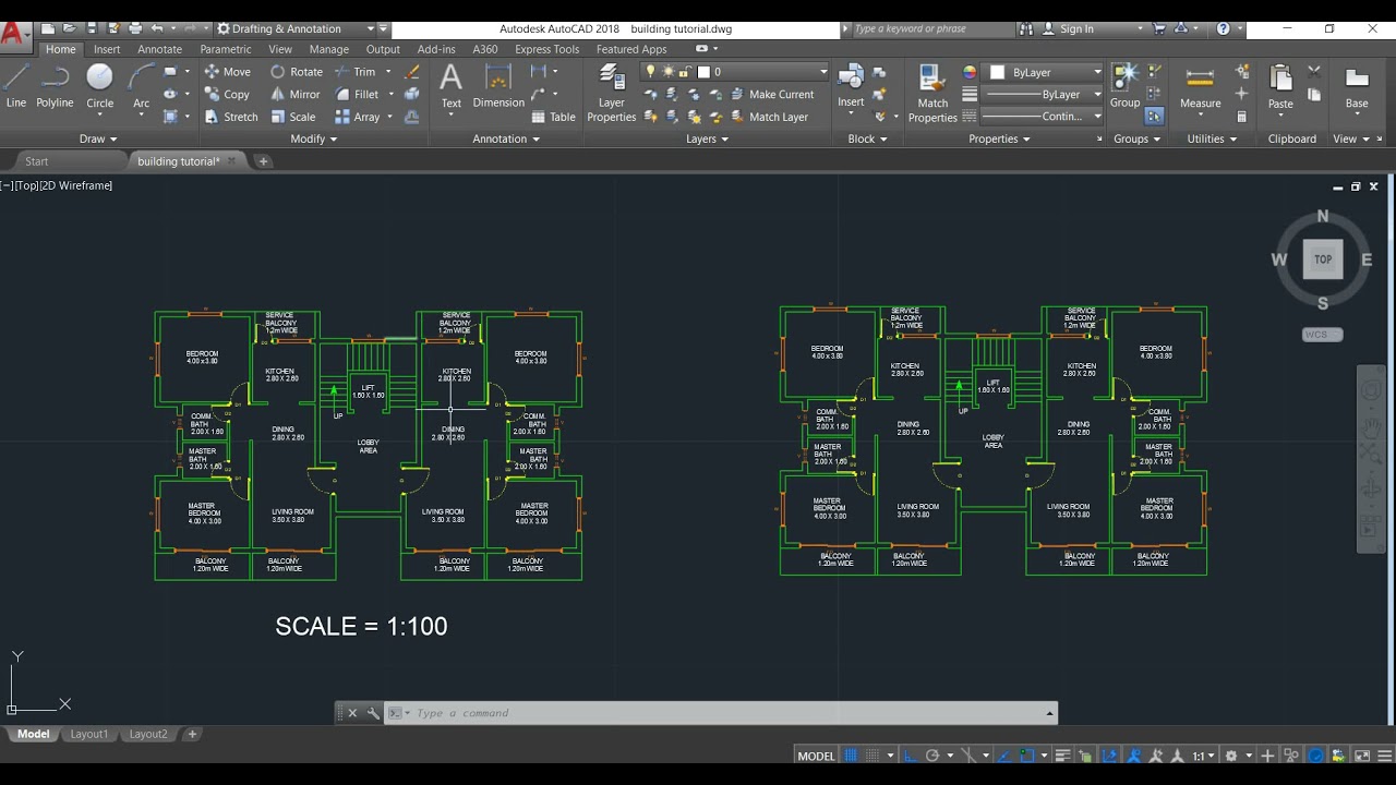 Bản đồ tỷ lệ 1/500 trong AutoCAD