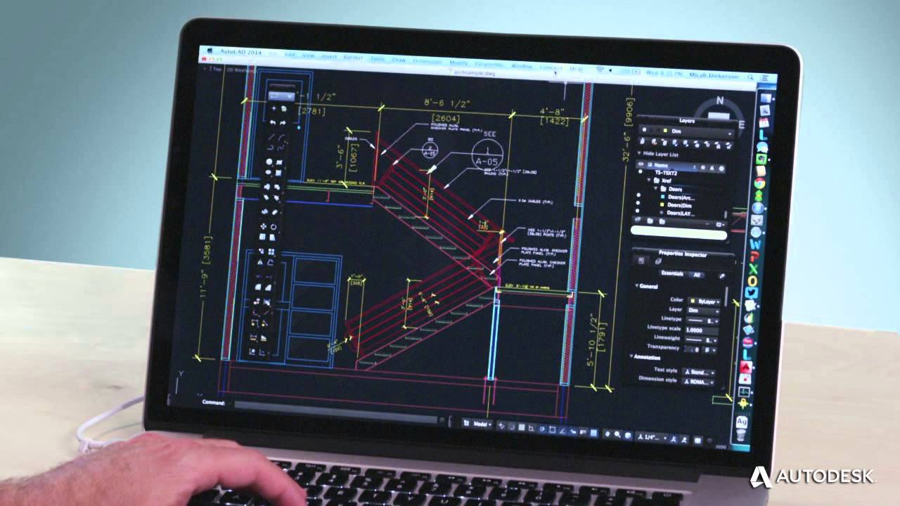giao dien autocad macbook