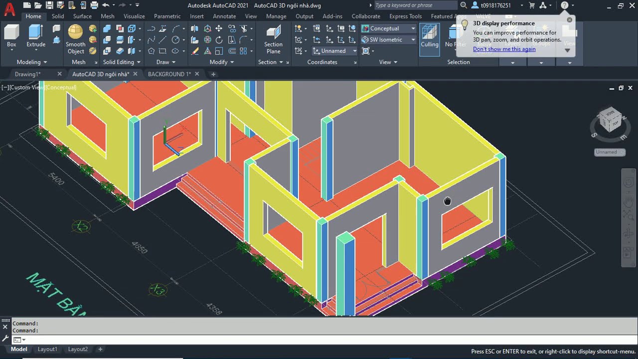 Mẹo học AutoCAD 3D