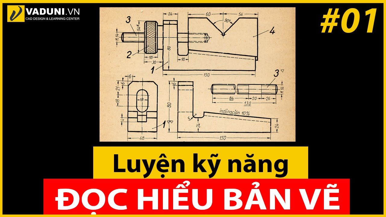 Thực hành đọc bản vẽ AutoCAD
