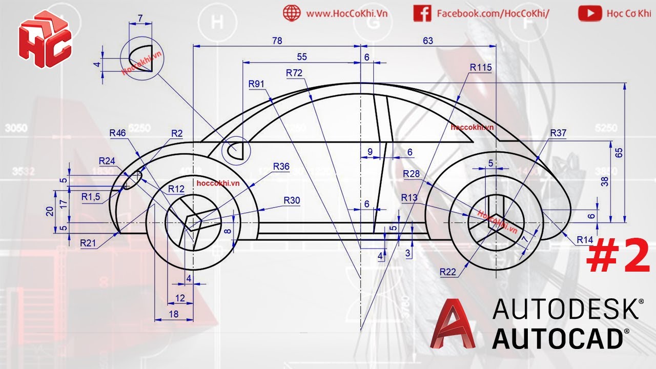 Bản vẽ AutoCAD xe ô tô