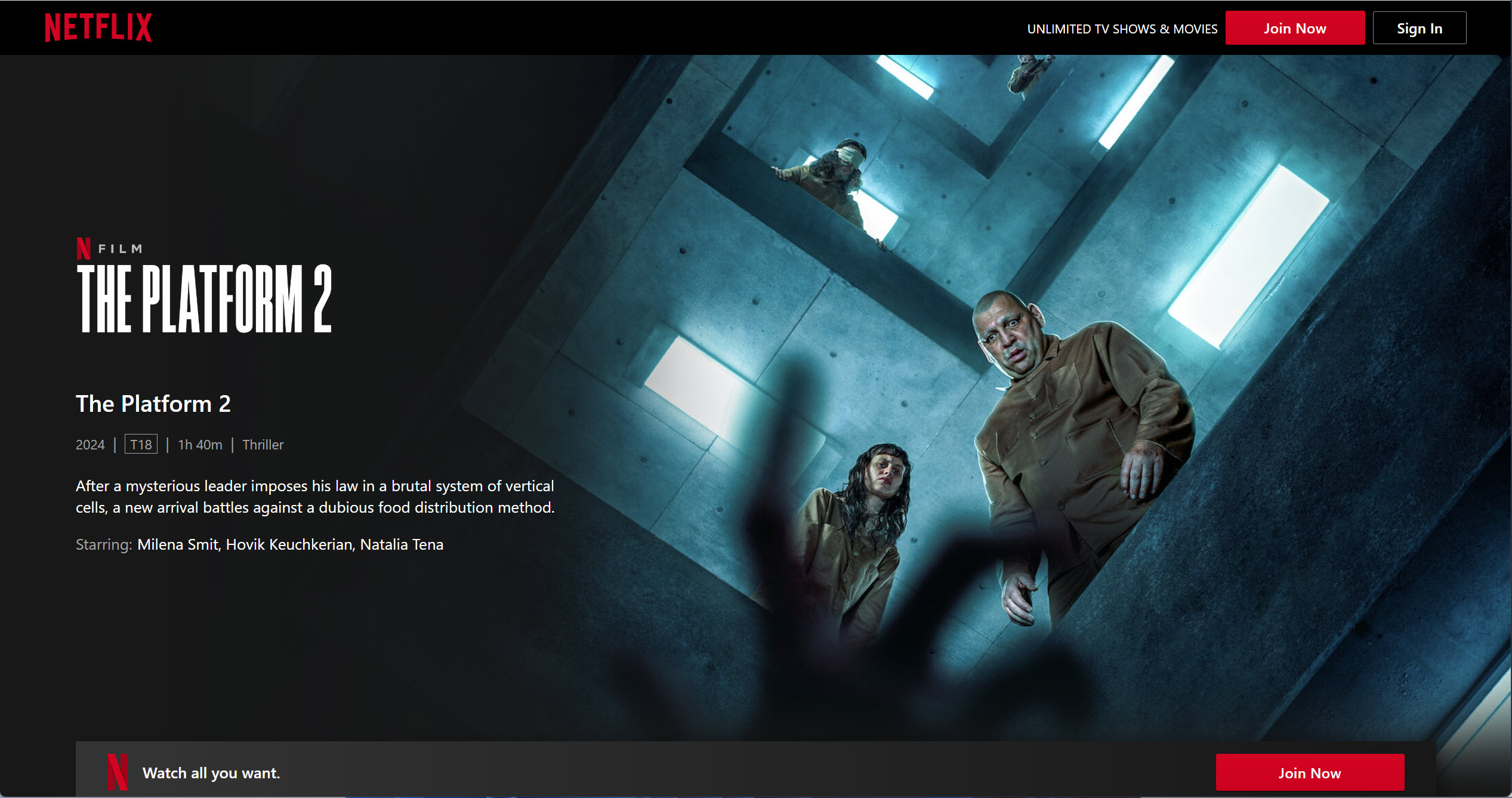 Hôm nay Netflix chiếu The Platform 2 - Hố Sâu Đói Khát 2