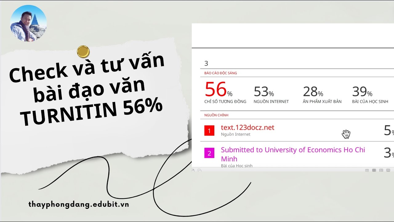 Điểm Turnitin bao nhiêu là tốt
