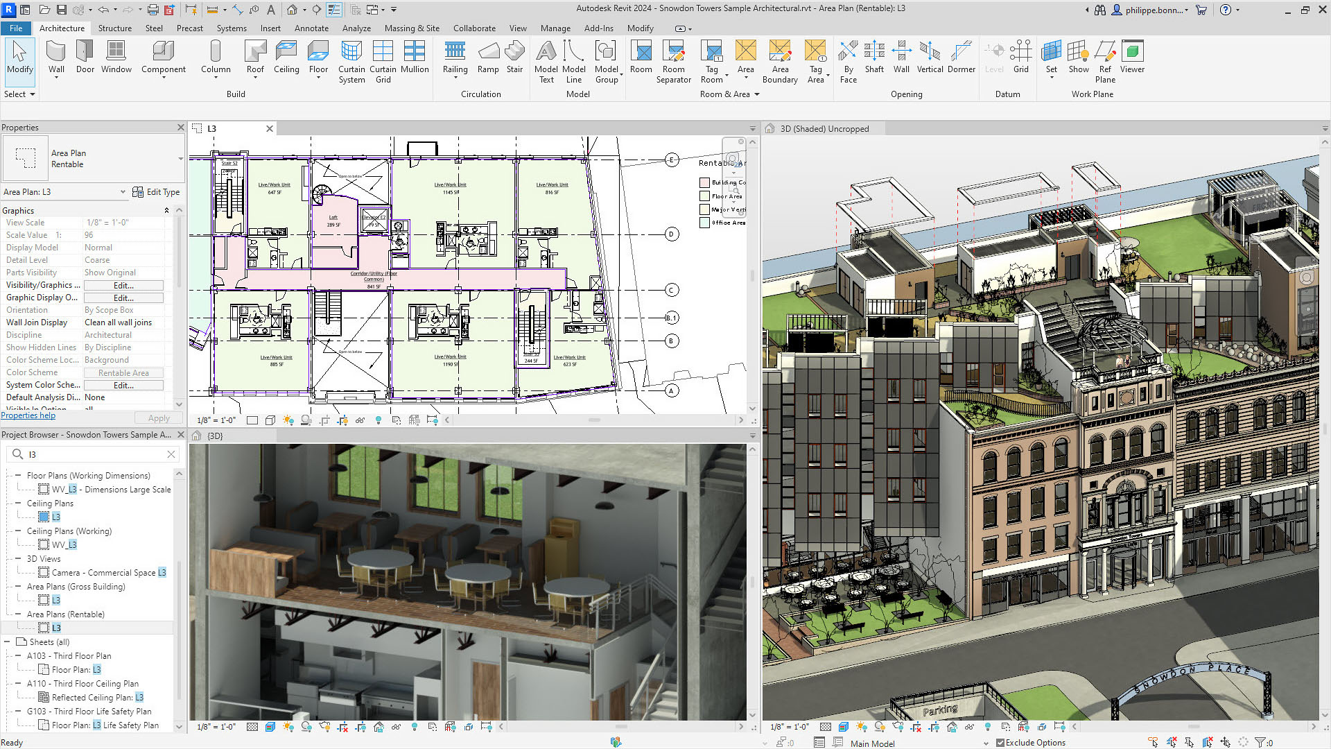 giao diện phần mềm revit
