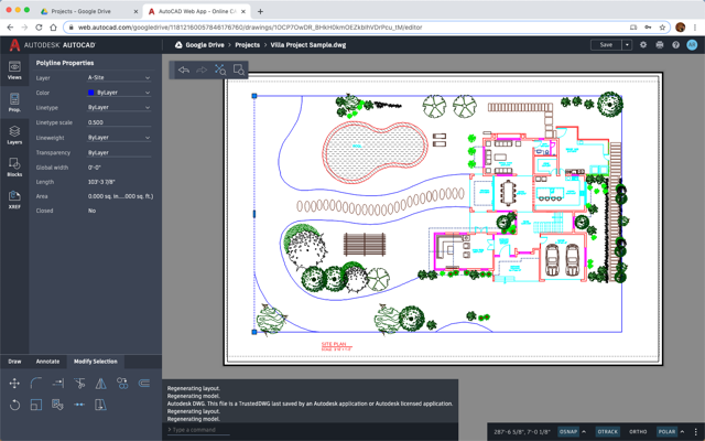 AutoCAD và Google Drive