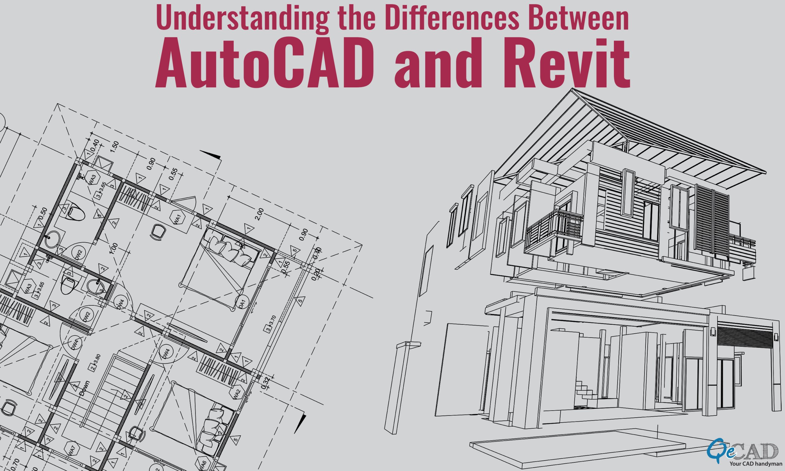 so sánh revit và autocad