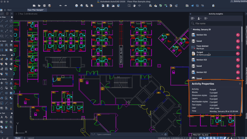 Tính năng AutoCAD Mac 2025