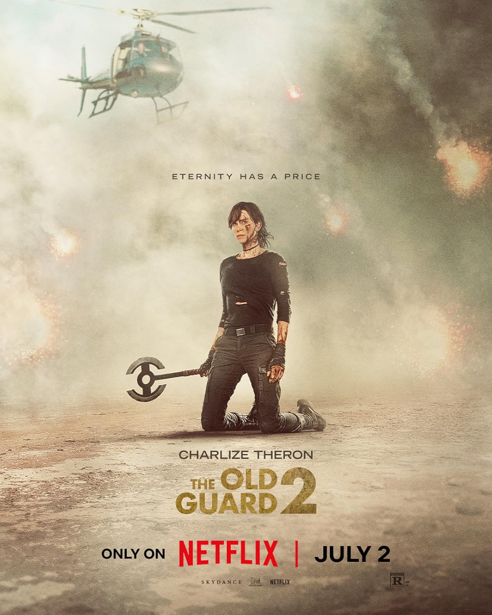Charlize Theron trong vai Andy ở The Old Guard 2