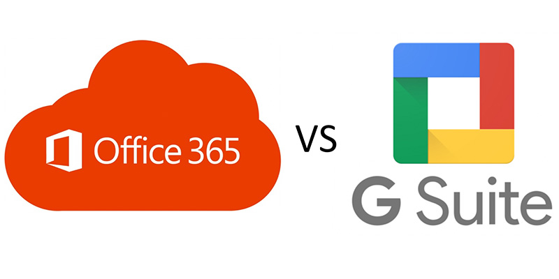 So sánh về dịch vụ Gsuite và Microsoft 365
