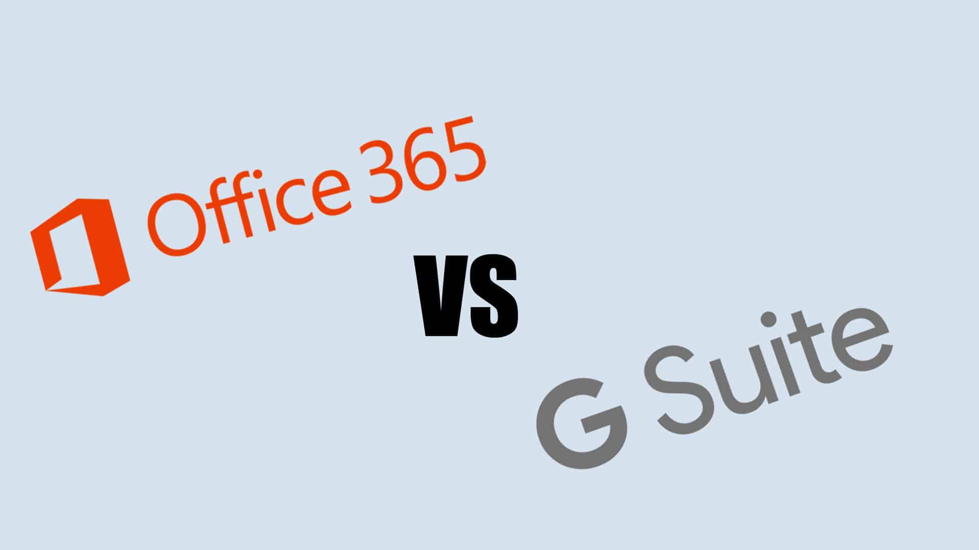Office 365 Vs G Suite