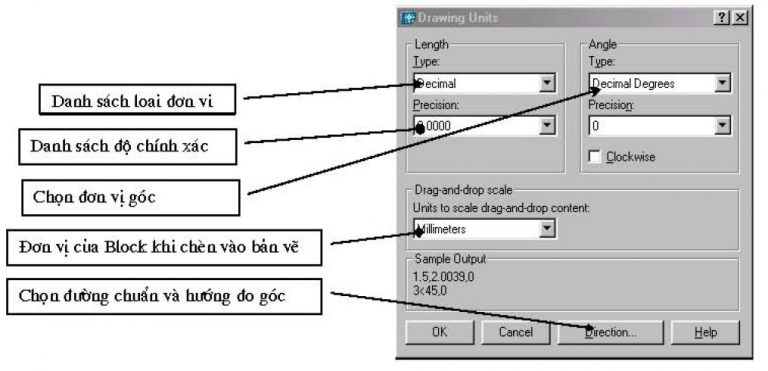 cách đổi đơn vị trong autocad