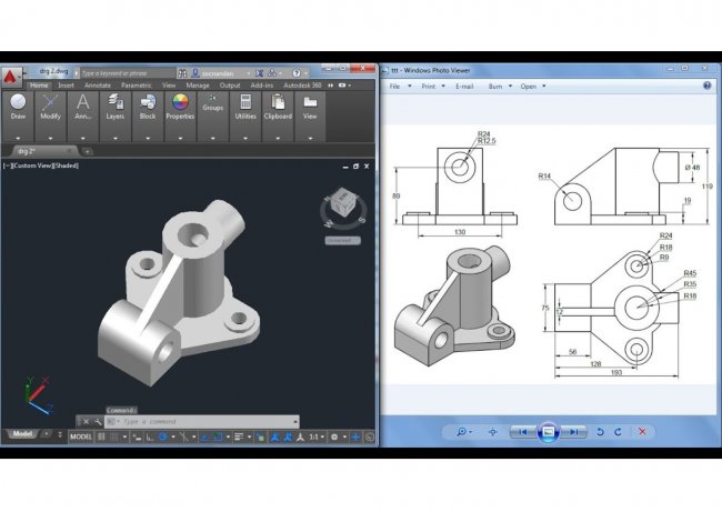 Mô hình thiết kế 3D trong AutoCAD