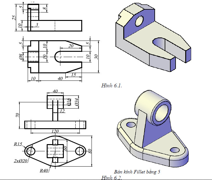 Bài tập thực hành AutoCAD 3D