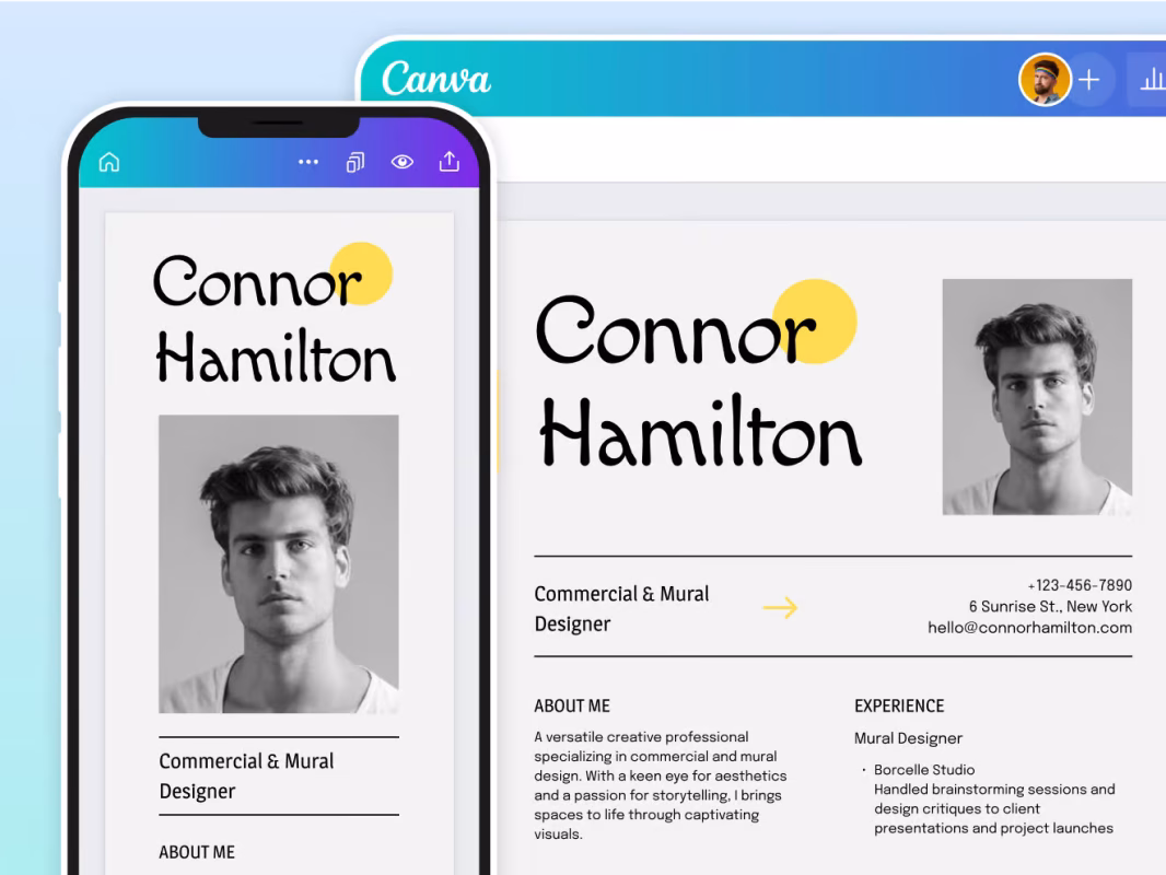 Canva AI Resume

