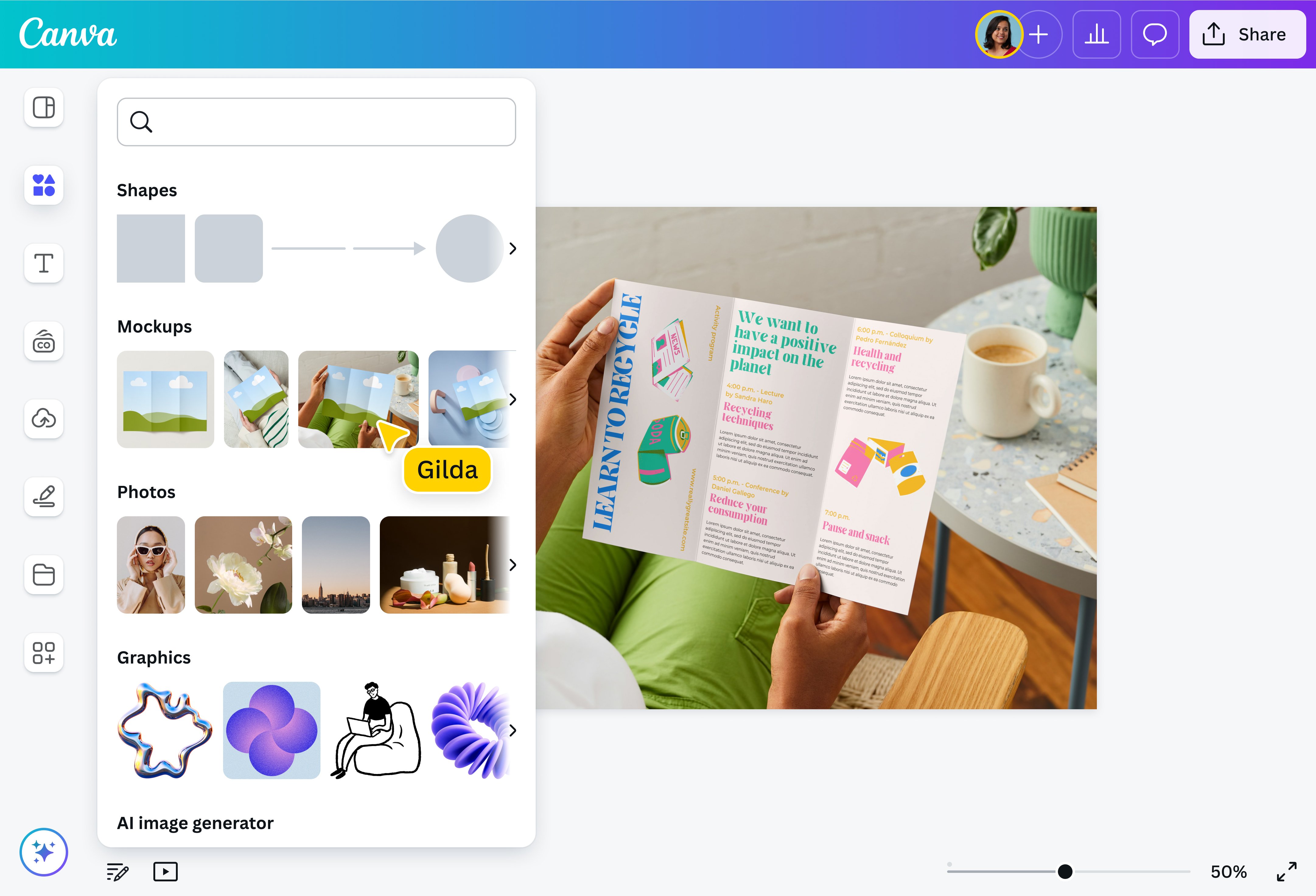 Canva AI Mockup Generator
