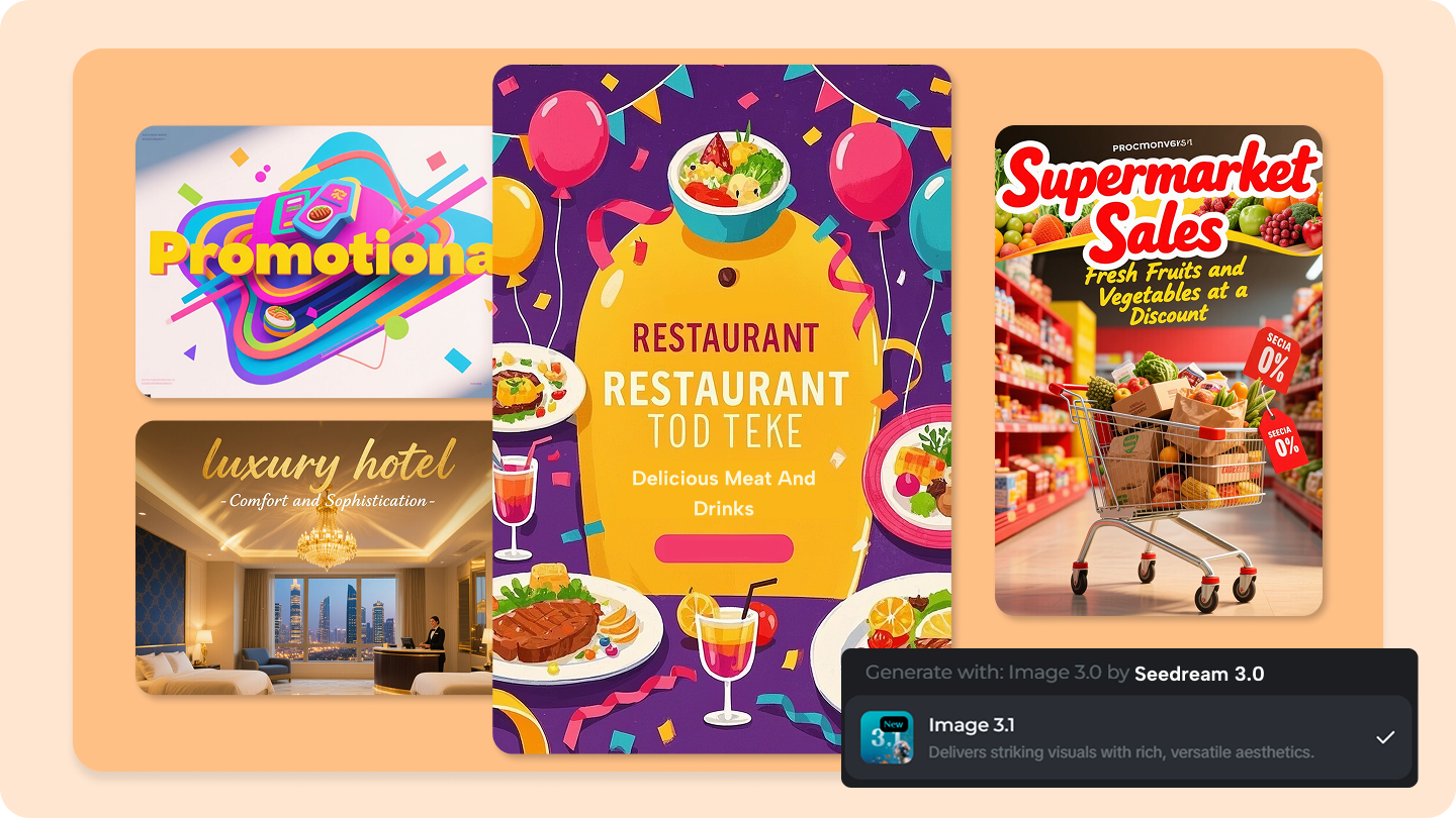 Dreamina thiết kế quảng cáo