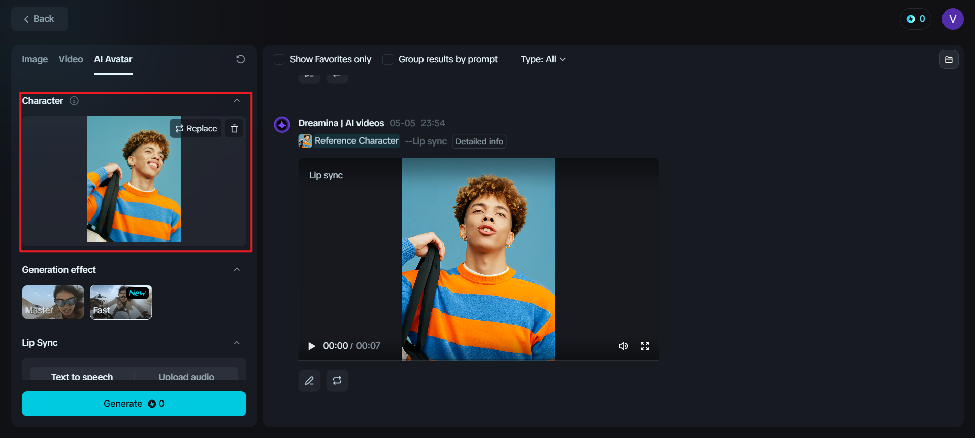 Dreamina tạo avatar AI