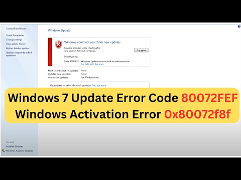 cách khắc phục lỗi 0x80072f8f Windows 7