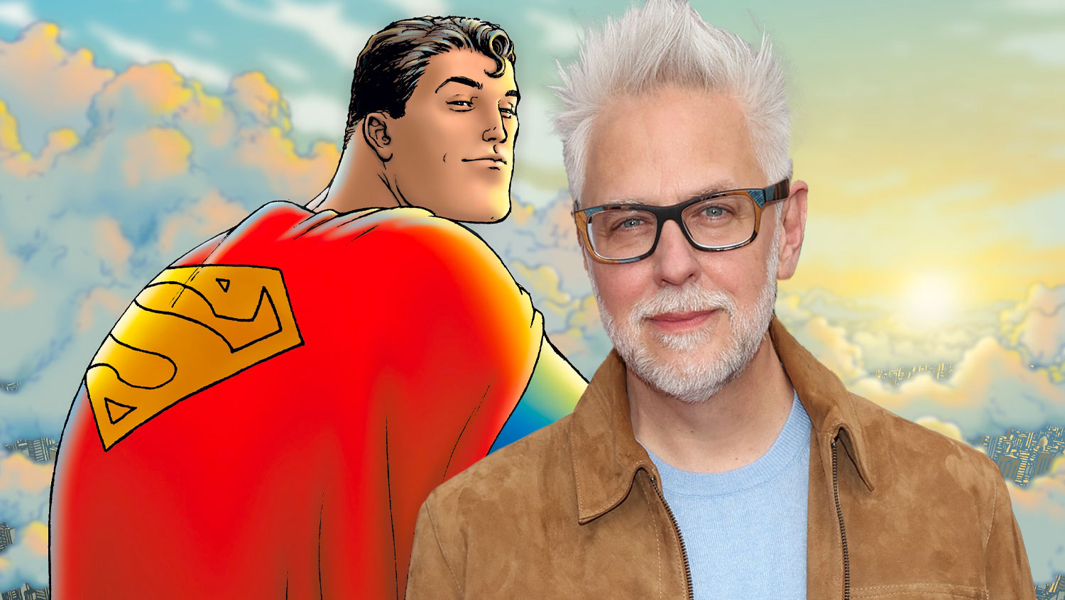 James Gunn trên trường quay Superman 2025