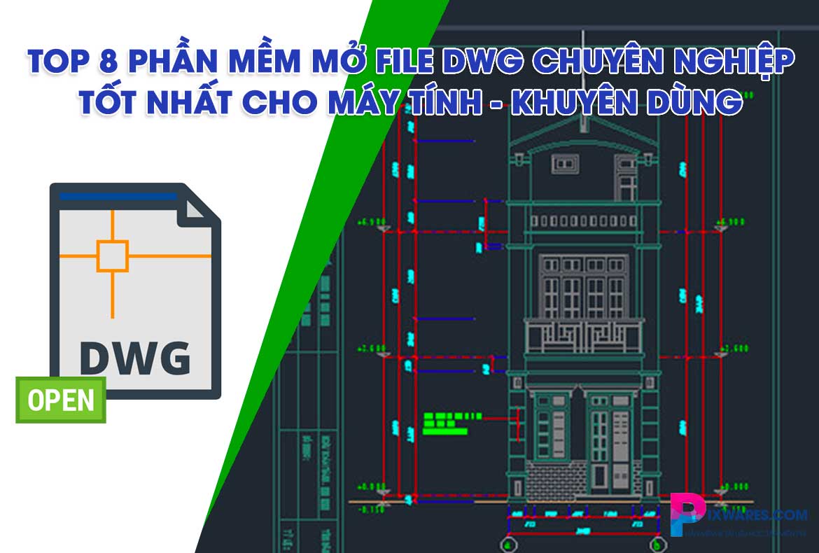Phần mềm thay thế mở file DWG