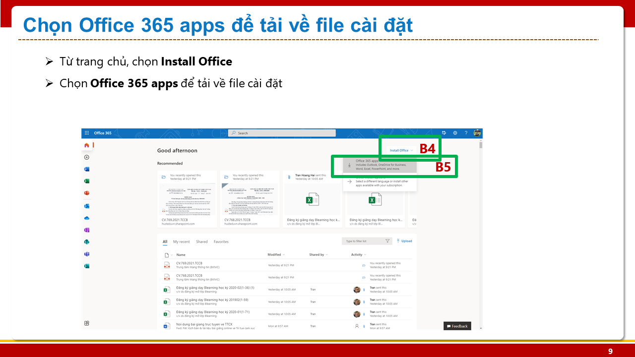 HƯỚNG DẪN CÀI ĐẶT OFFICE 365 PROPLUS
