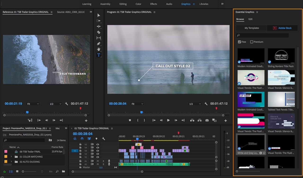 Cách sử dụng template Premiere - Template Premiere Pro Free