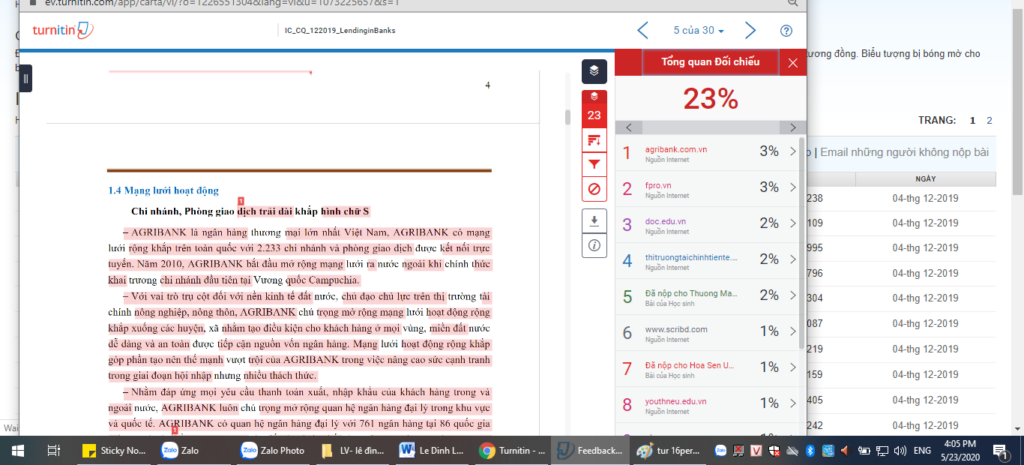Làm sao để giảm tỷ lệ đạo văn và sửa đạo văn trên turnitin - Luận văn hà nội