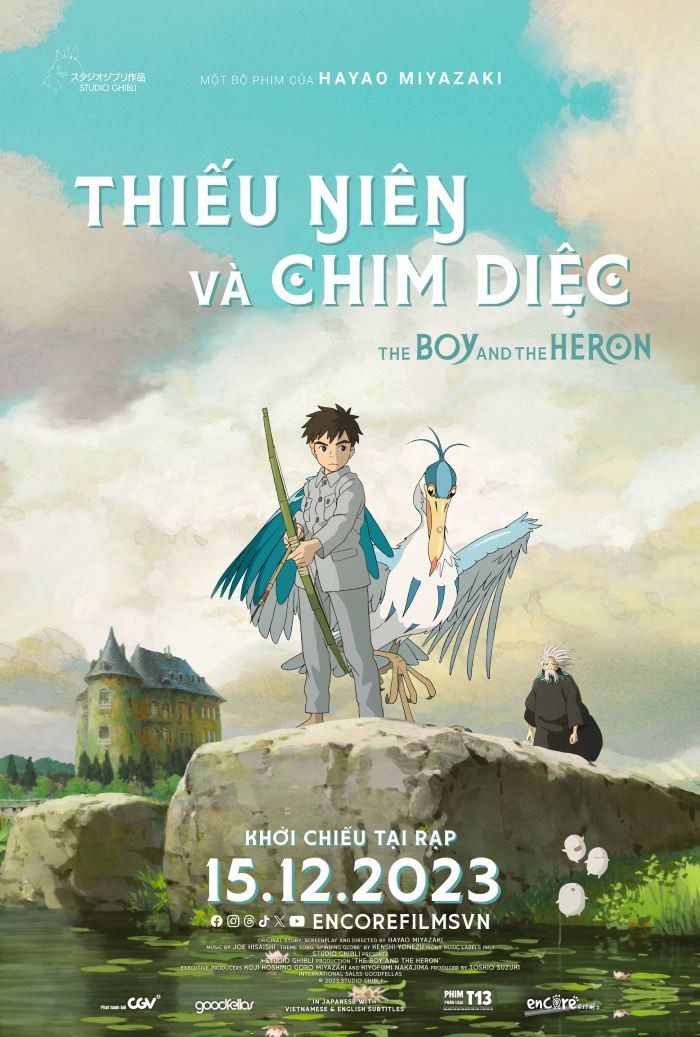 thiếu niên và chim diệc poster