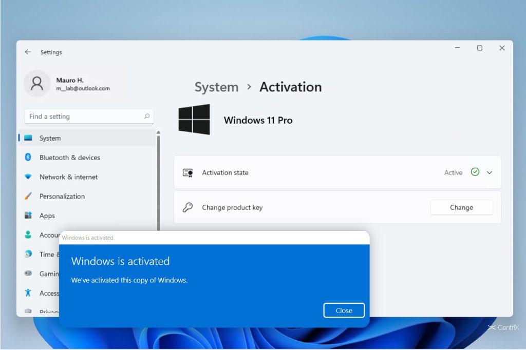 Hướng dẫn kích hoạt Windows 11 Pro
