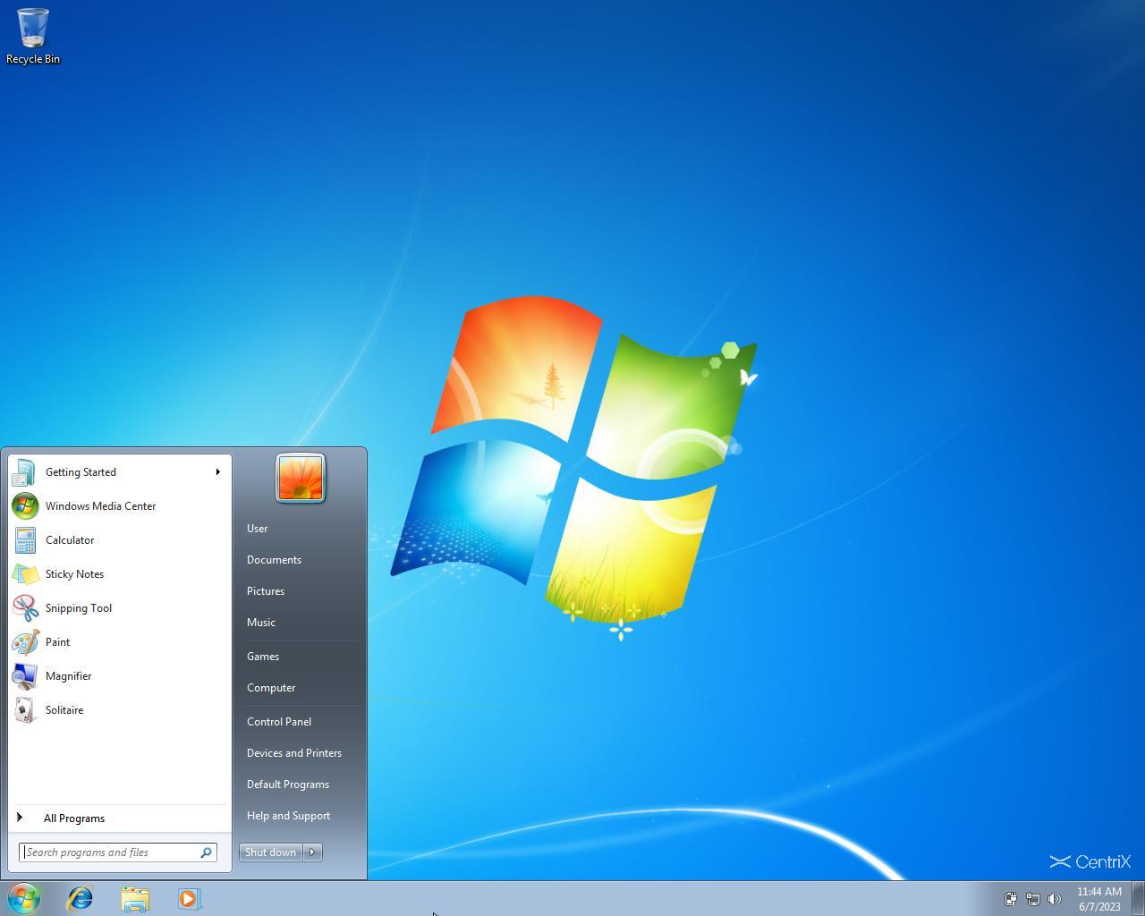 Giao diện Windows 7 Home Premium