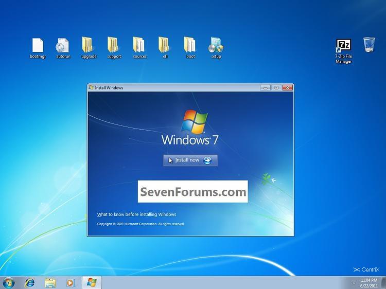 Windows 7 Installation Process