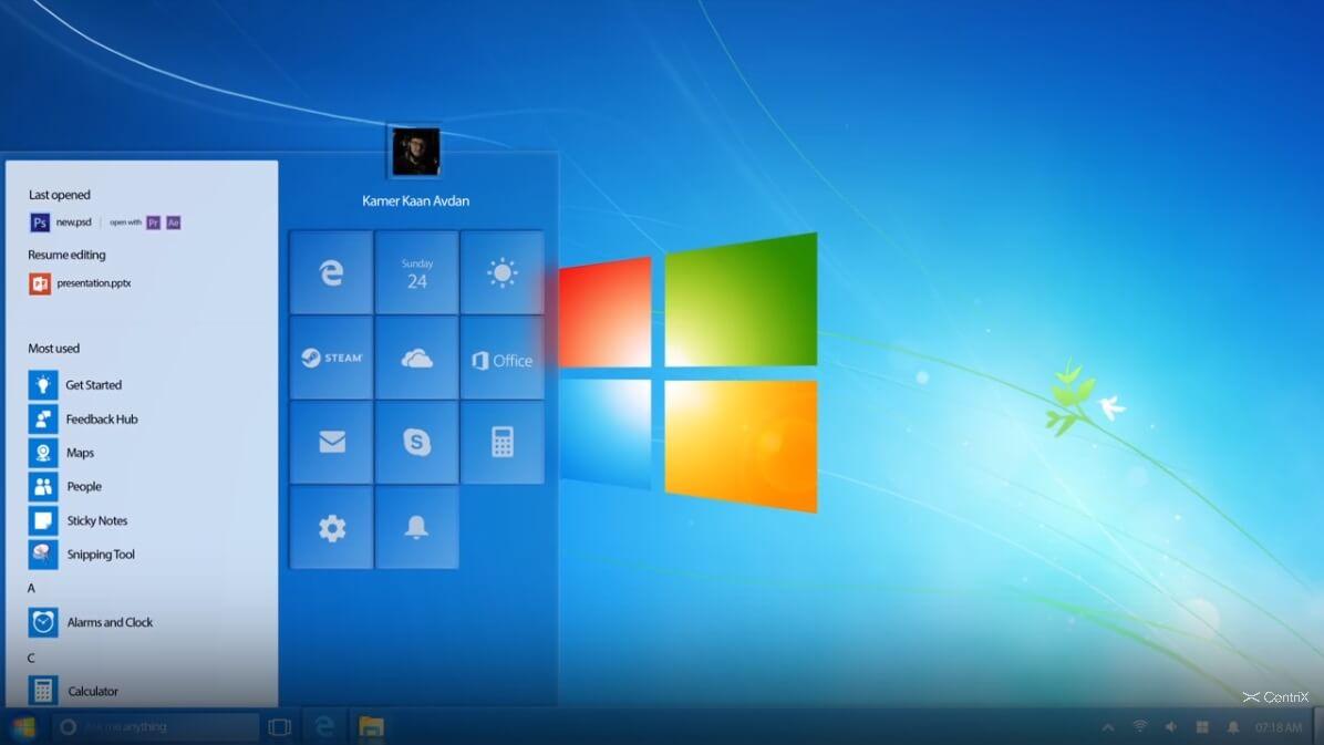 Windows 7 Interface