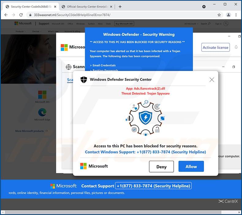 Bảng điều khiển bảo mật Windows Defender